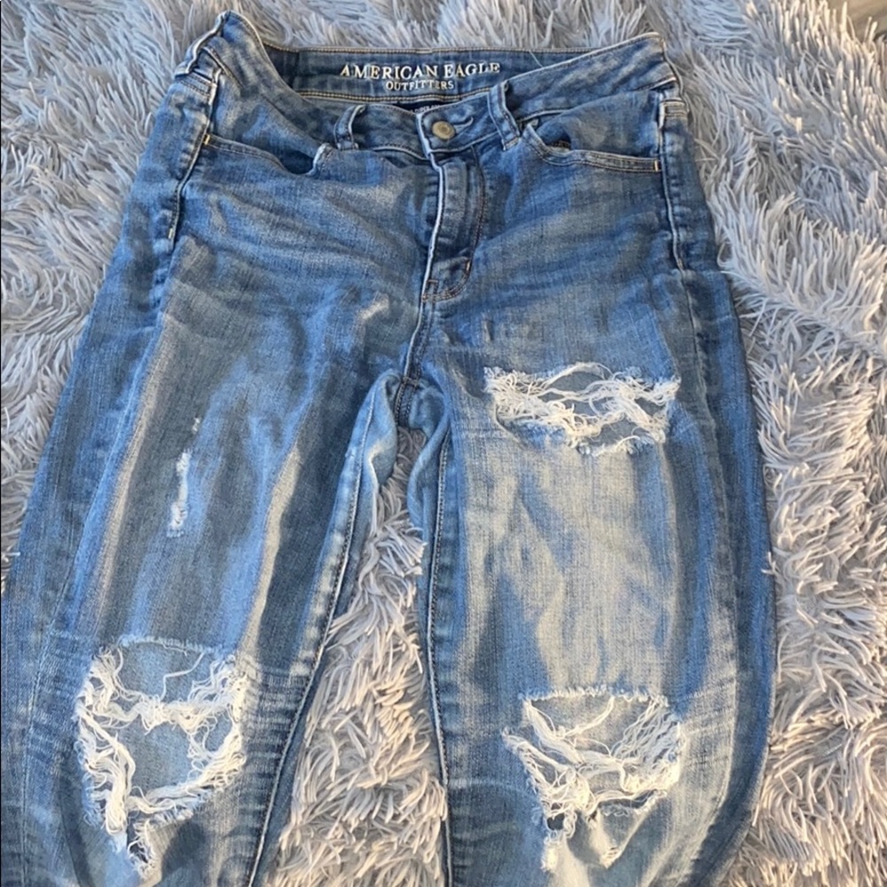 ||American Eagle Ripped Jeggings||